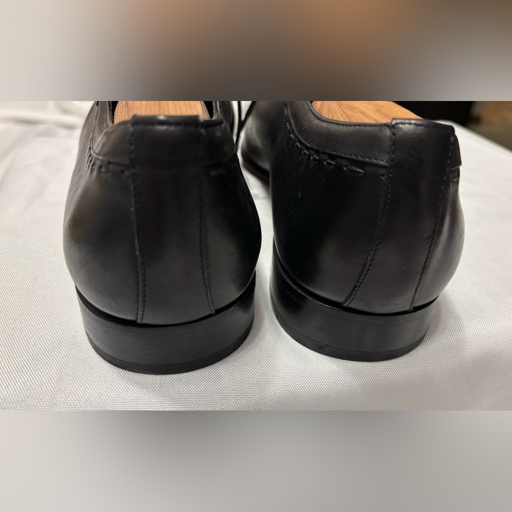 Elegant Black Leather Men's Oxfords - Picture 6 of 12